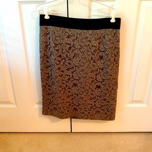 Banana Republic lace pencil skirt